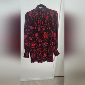 Sanctuary Womens Sparks Fly Floral Smocked Mini Shift Dress